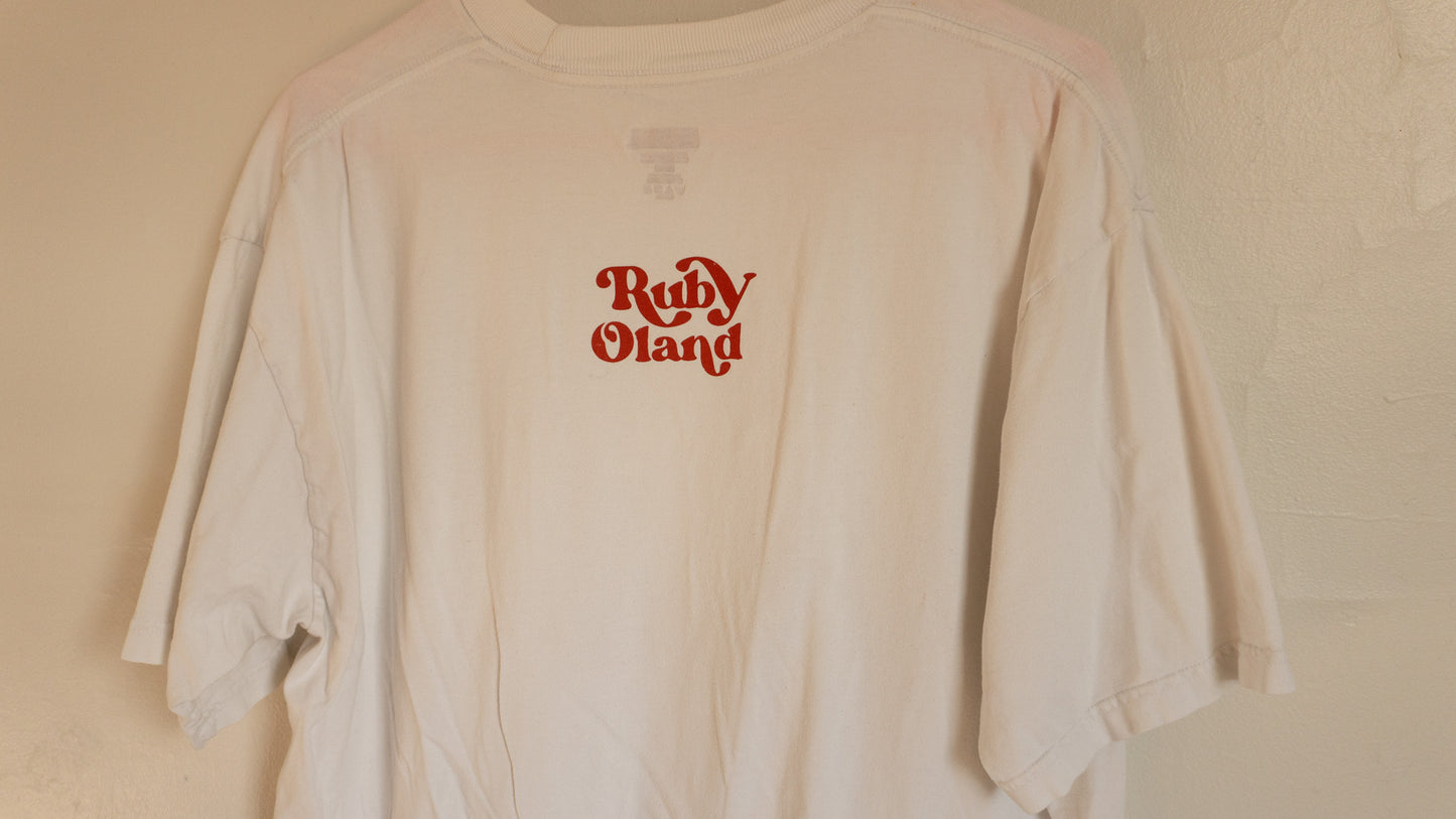 Rust Rabbit White T-Shirt